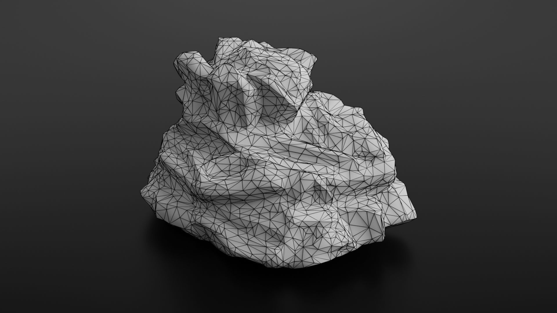 Rock formation 4 Low-poly 3D model_41