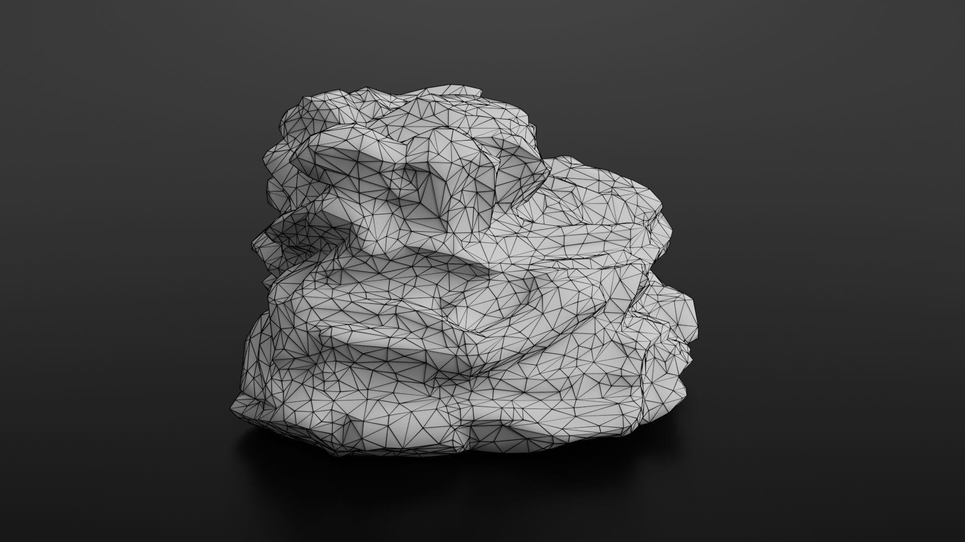 Rock formation 4 Low-poly 3D model_27