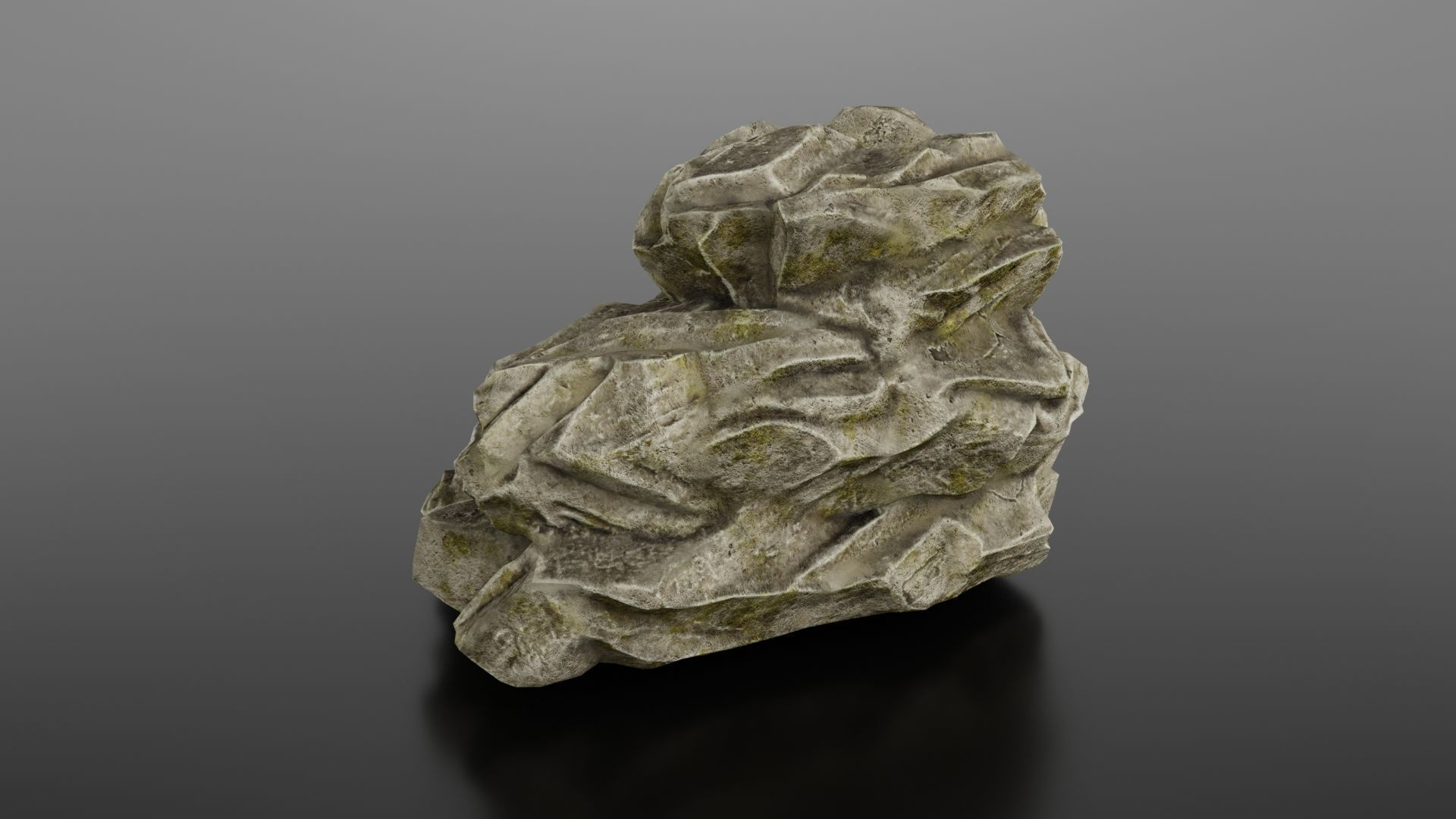 Rock formation 4 Low-poly 3D model_15