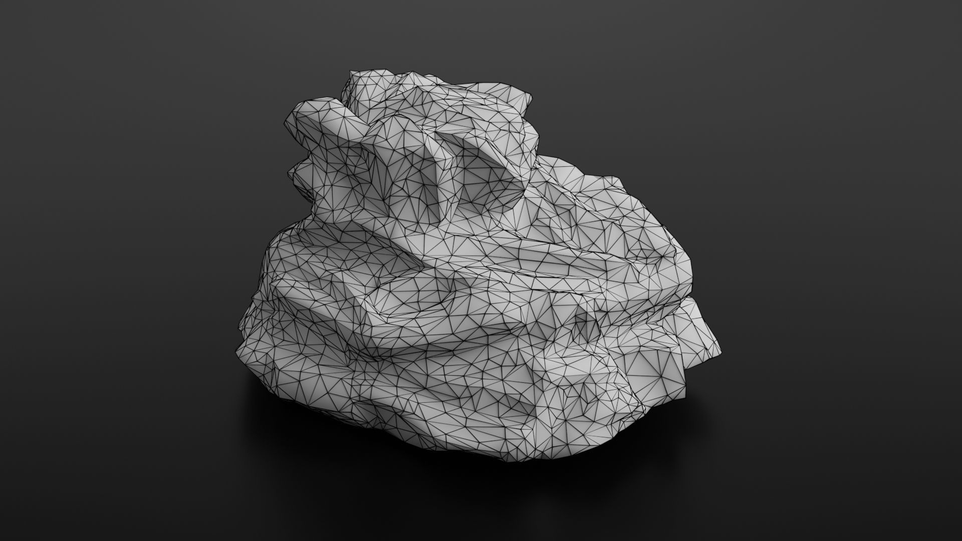 Rock formation 4 Low-poly 3D model_24