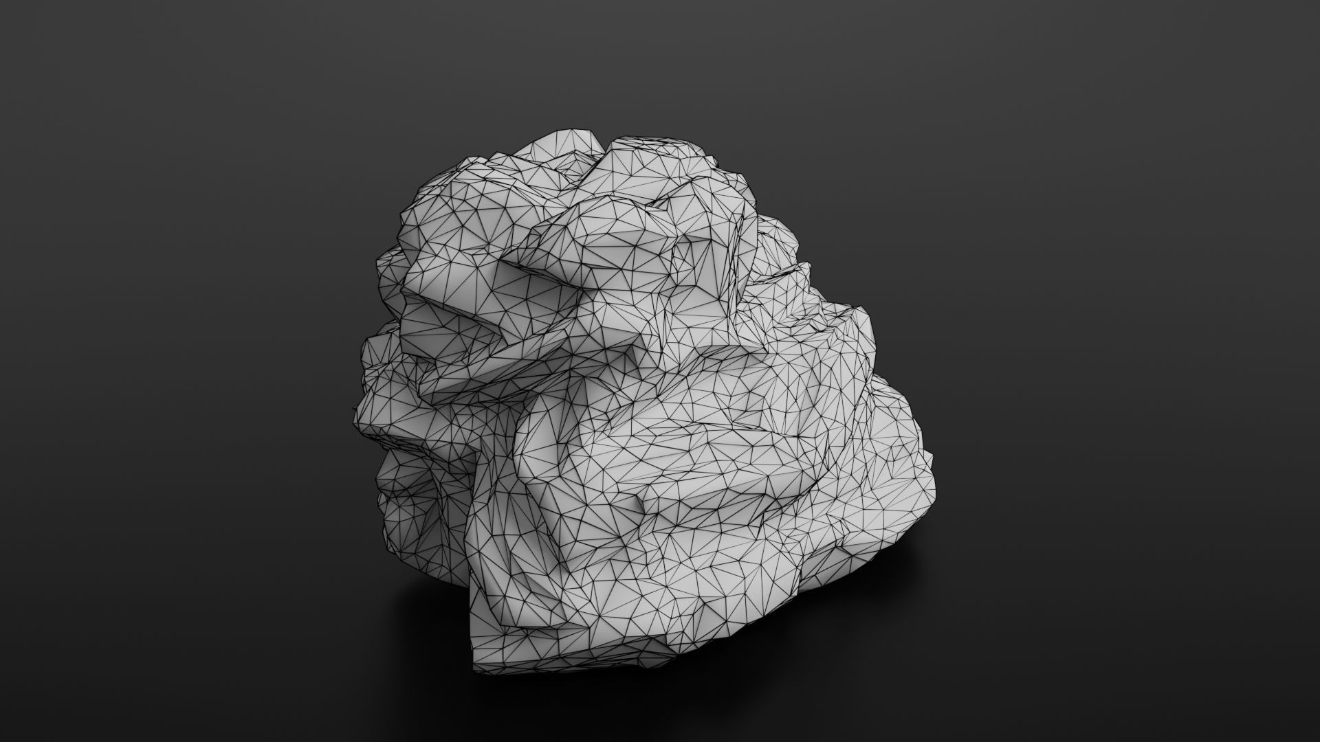 Rock formation 4 Low-poly 3D model_29