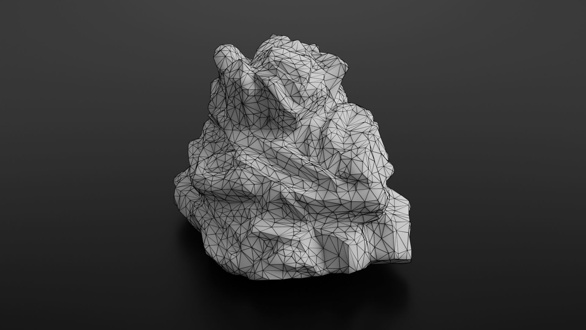 Rock formation 4 Low-poly 3D model_39