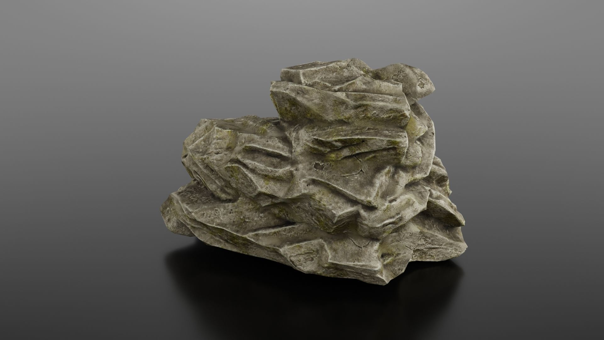 Rock formation 4 Low-poly 3D model_13