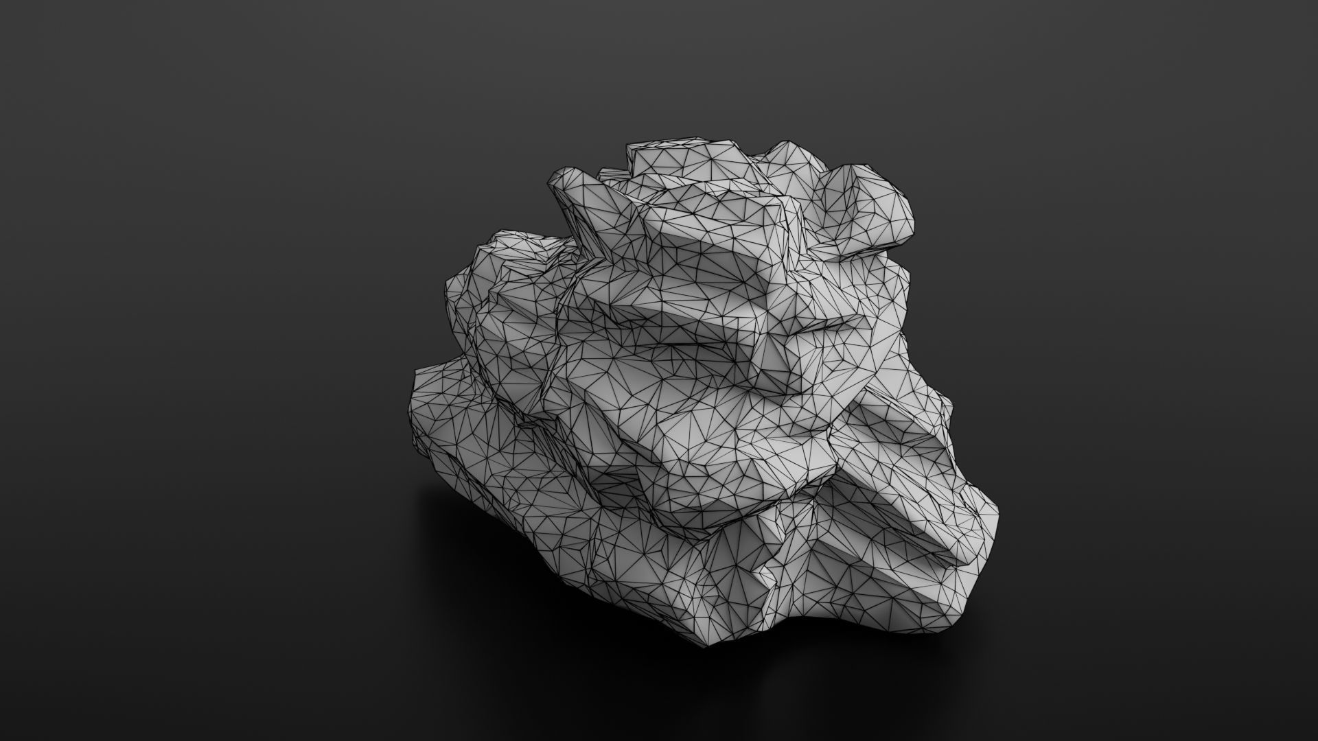Rock formation 4 Low-poly 3D model_32