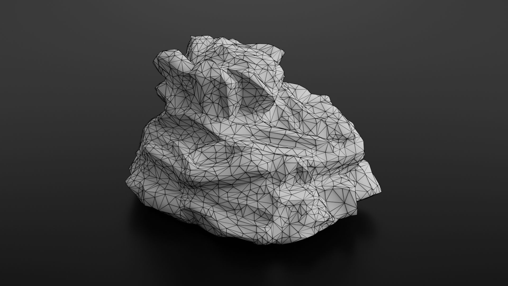 Rock formation 4 Low-poly 3D model_42