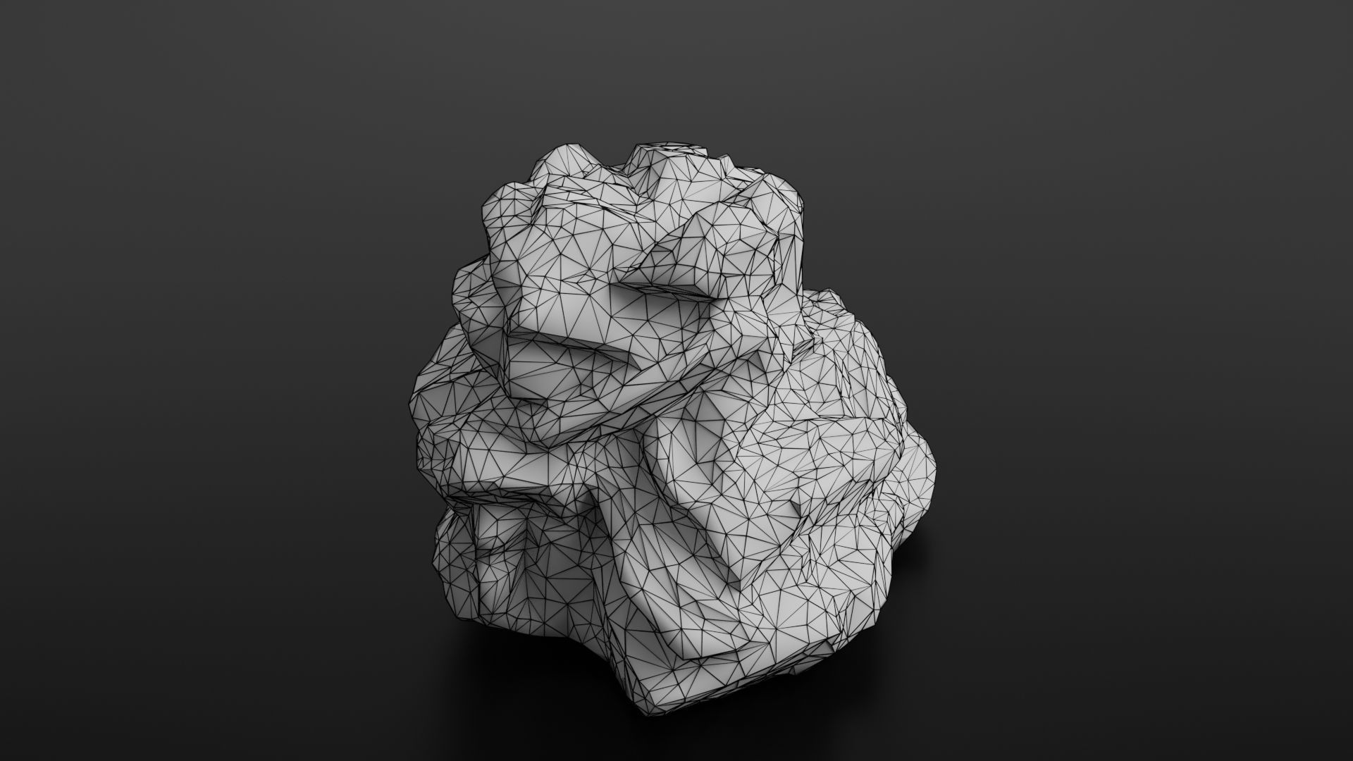 Rock formation 4 Low-poly 3D model_30