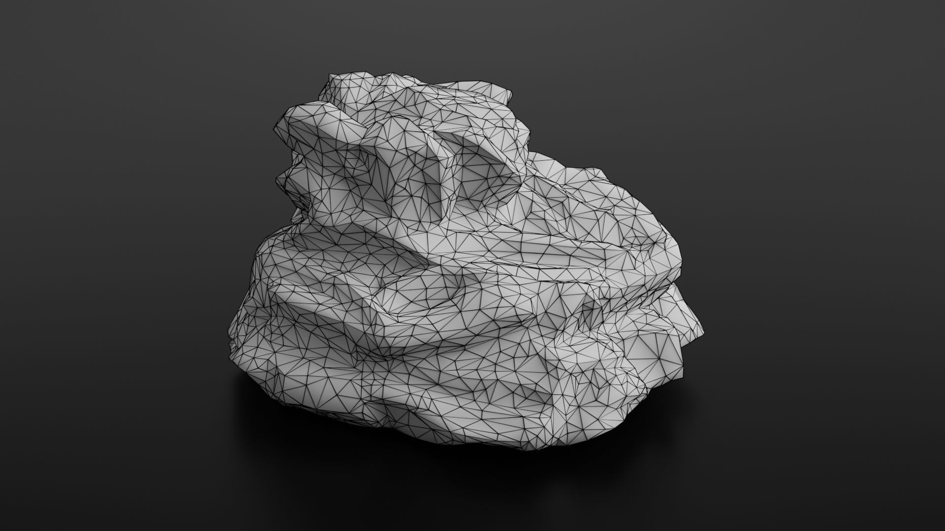 Rock formation 4 Low-poly 3D model_25