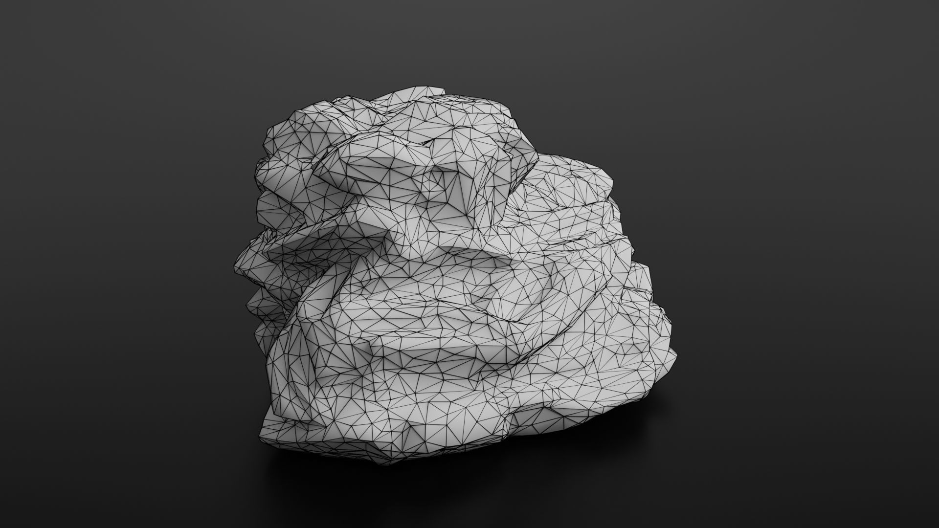 Rock formation 4 Low-poly 3D model_28