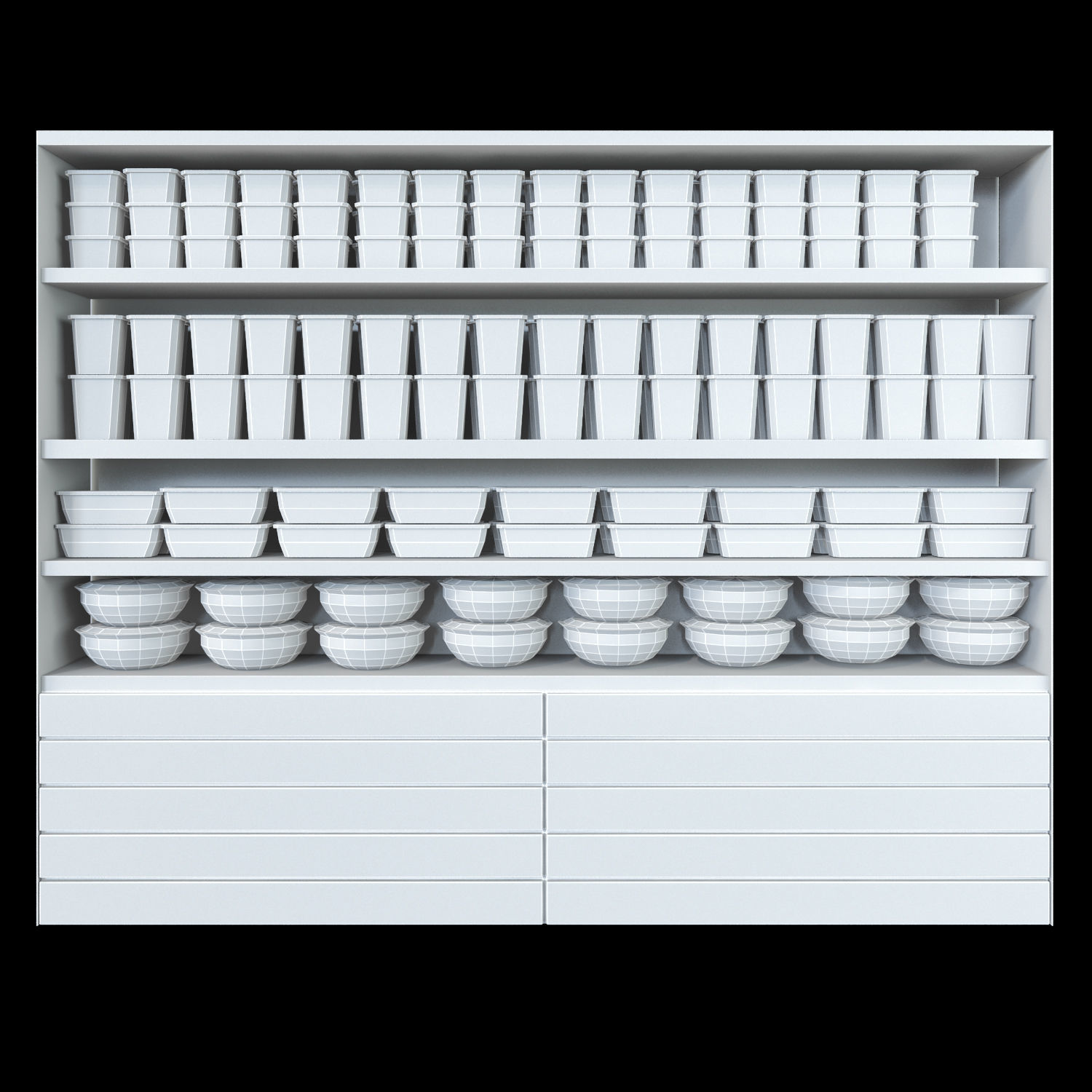 Market Fridge 2 3D model_1