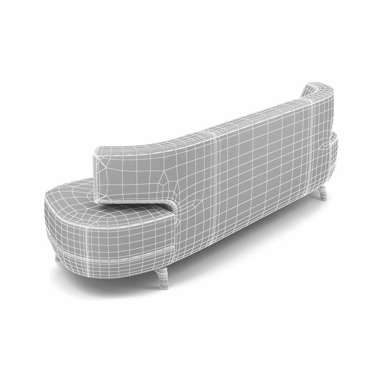 Holly Hunt mesa sofa 3d model 3D model_9