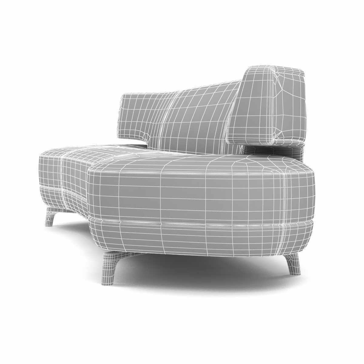 Holly Hunt mesa sofa 3d model 3D model_11