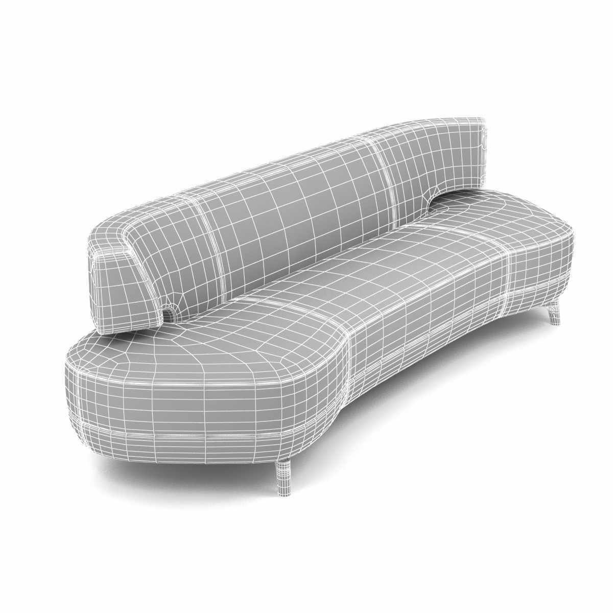 Holly Hunt mesa sofa 3d model 3D model_7