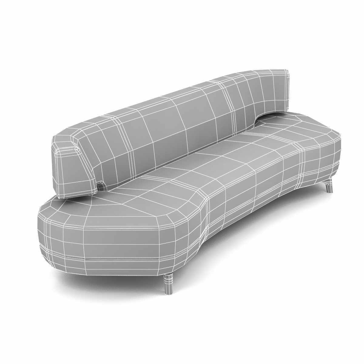 Holly Hunt mesa sofa 3d model 3D model_12