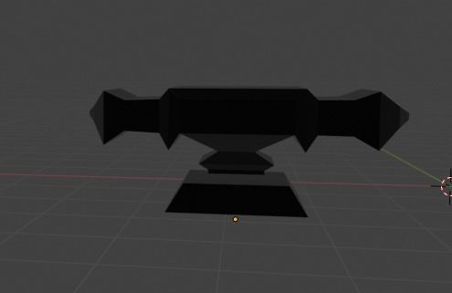 Anvil Low-poly 3D model_3