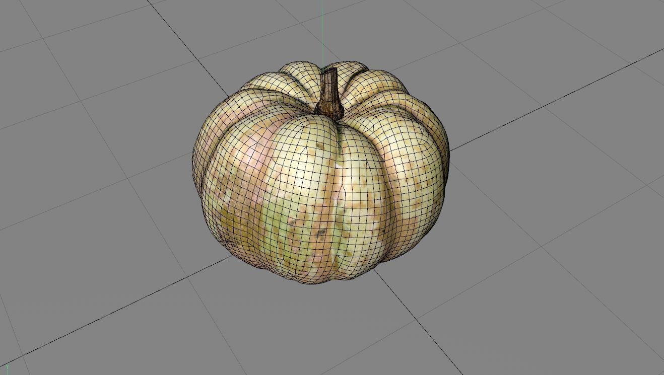 Sweet Dumpling Squash 3D model_3