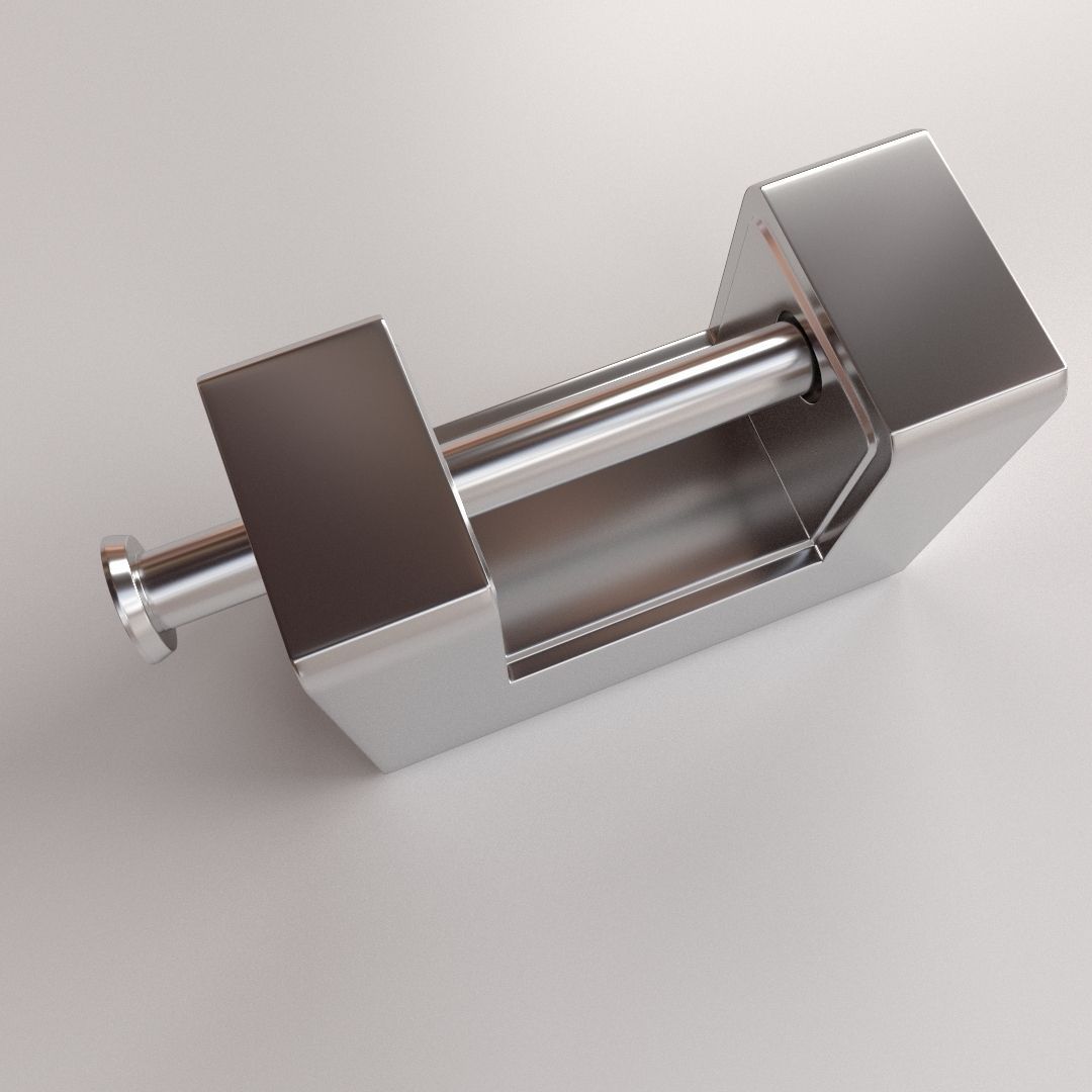 Padlock v2 3D model_1