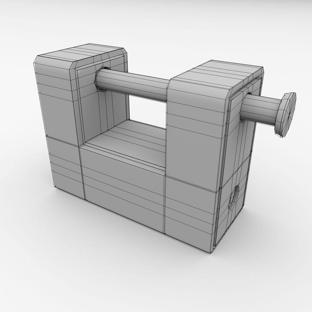 Padlock v2 3D model_4