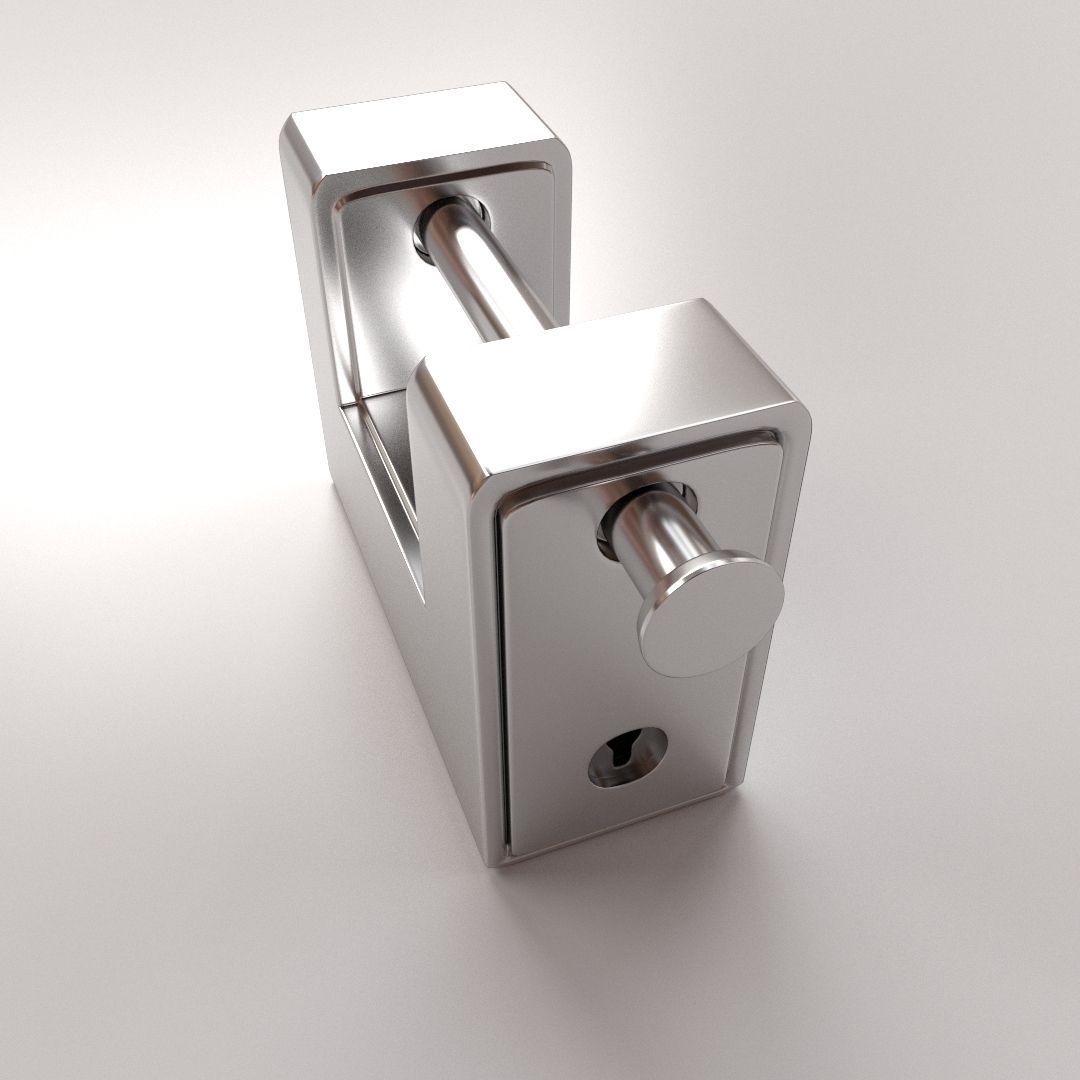 Padlock v2 3D model_2