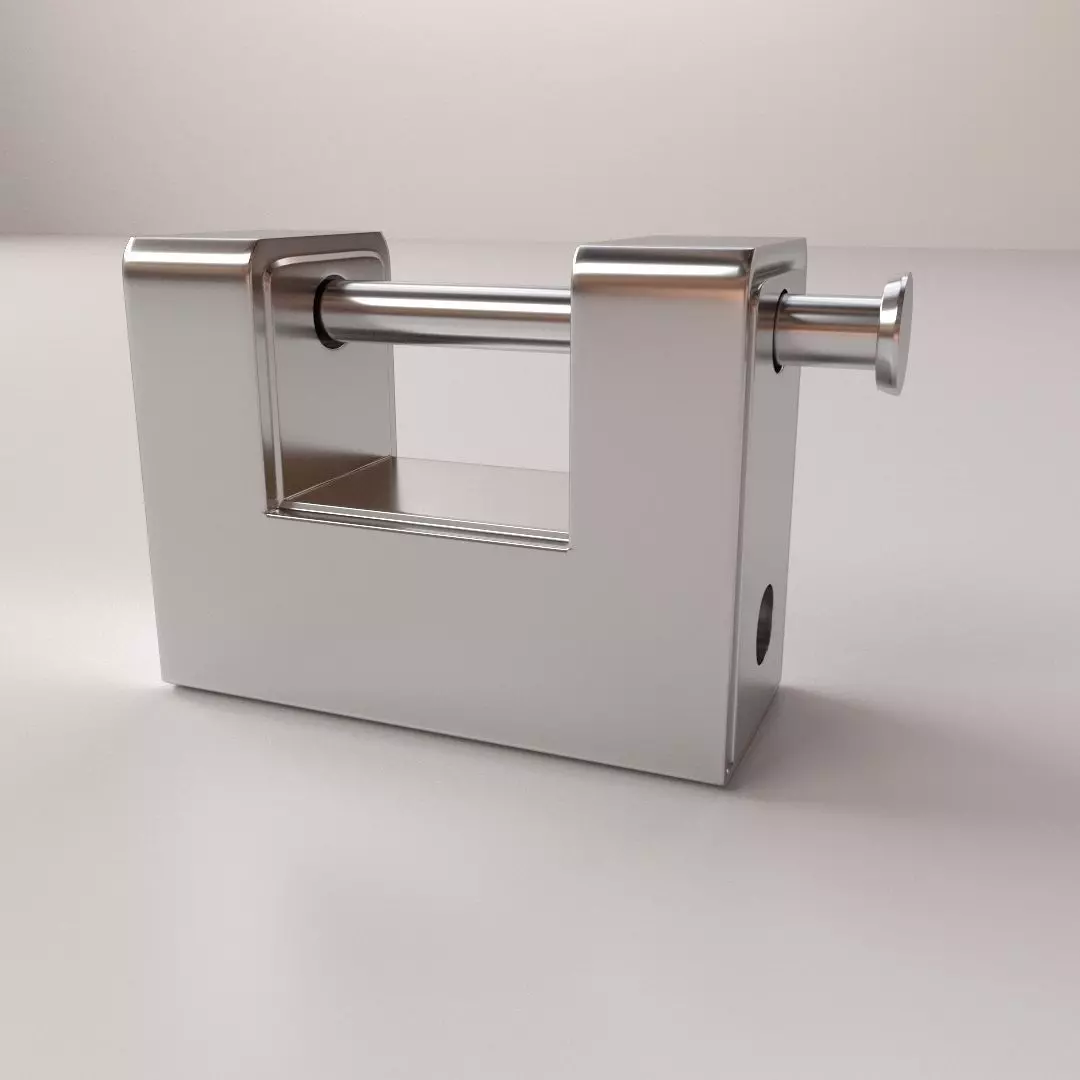 Padlock v2 3D model_0