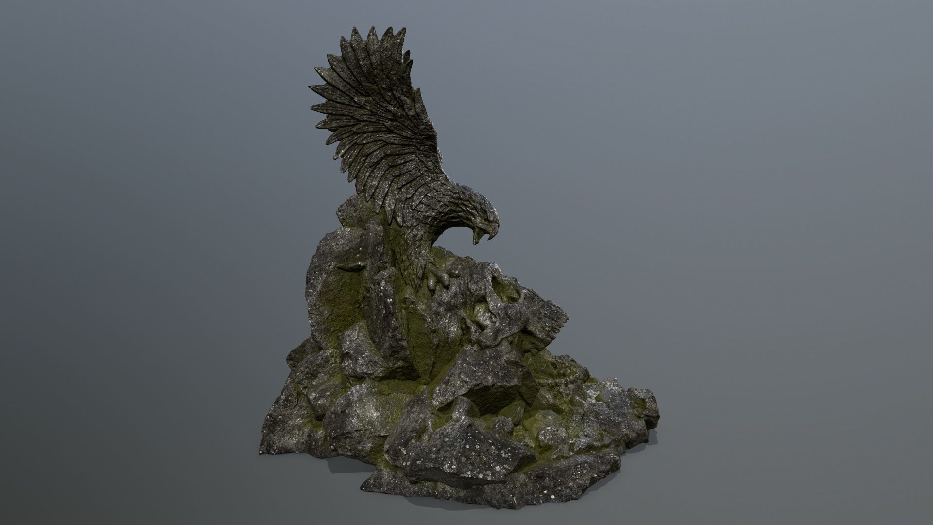 skull gate Low-poly 3D model_4