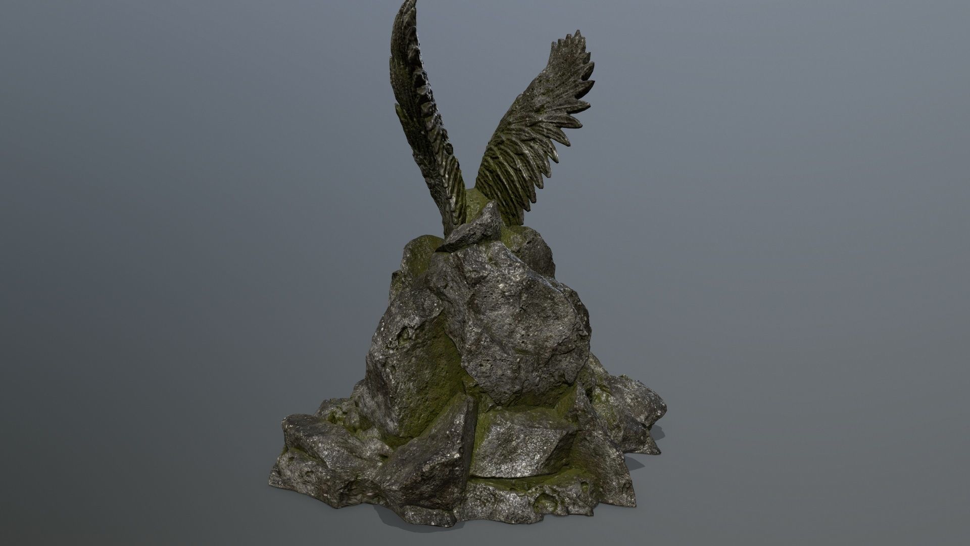 skull gate Low-poly 3D model_7