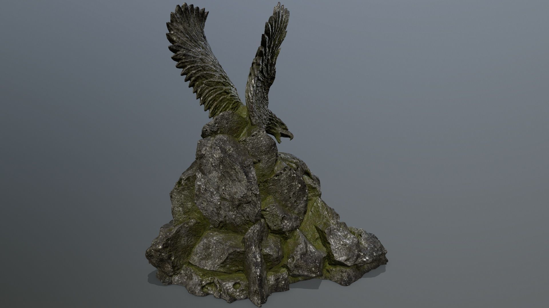 skull gate Low-poly 3D model_6