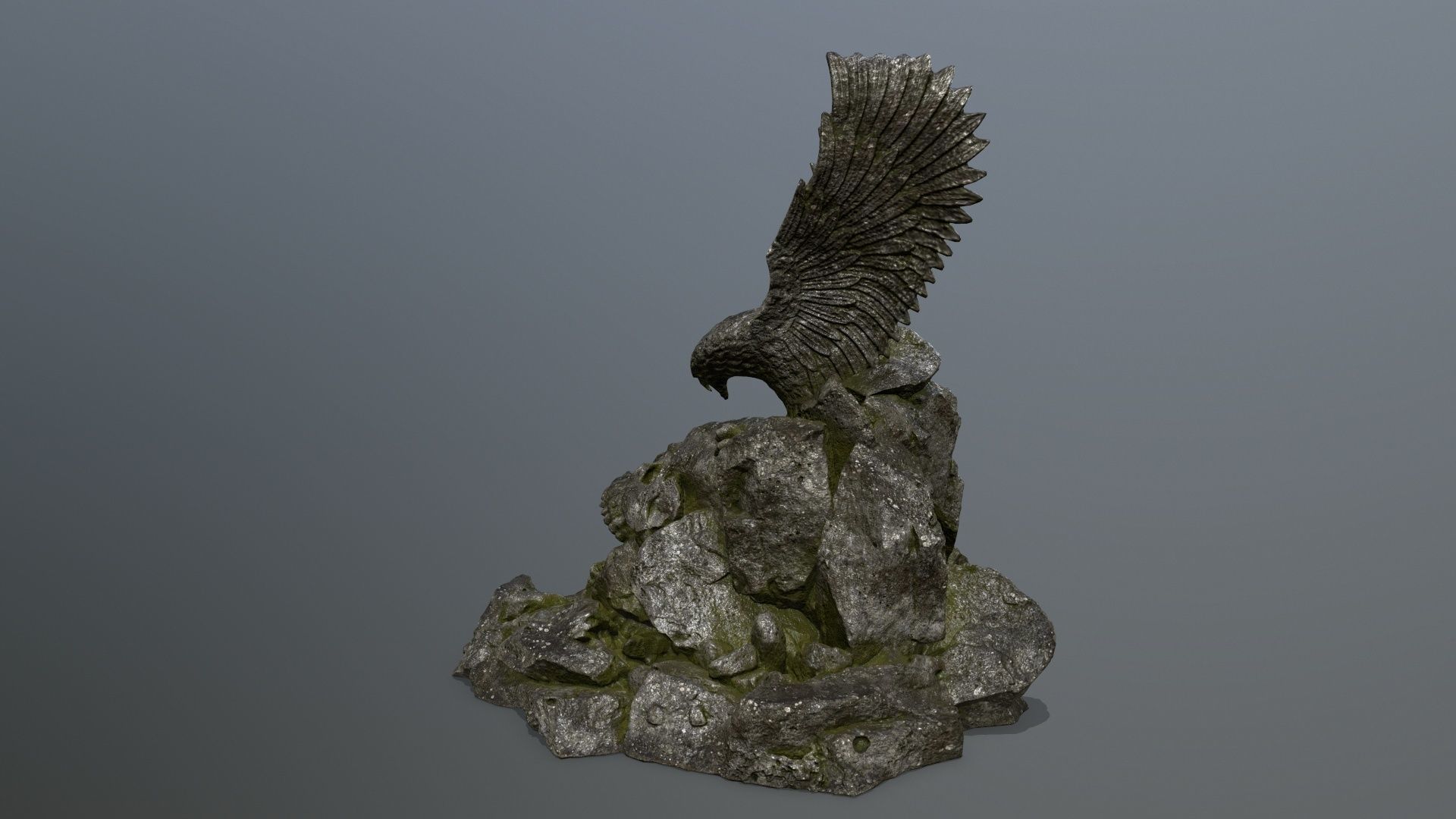 skull gate Low-poly 3D model_9