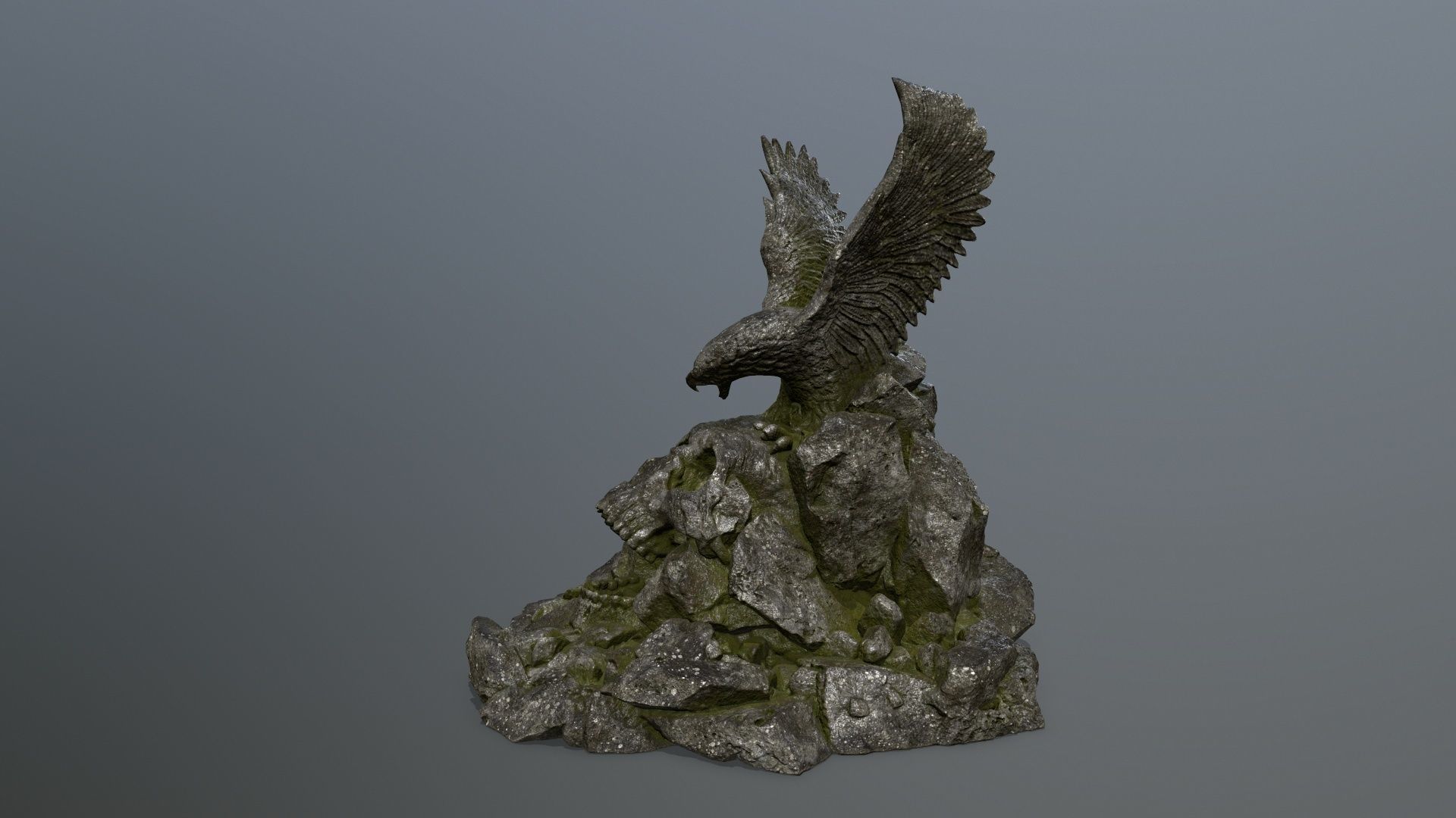 skull gate Low-poly 3D model_10