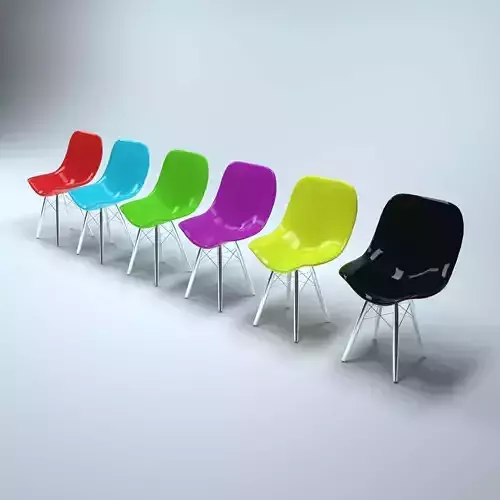 Dining Height Side Chair Rod Base