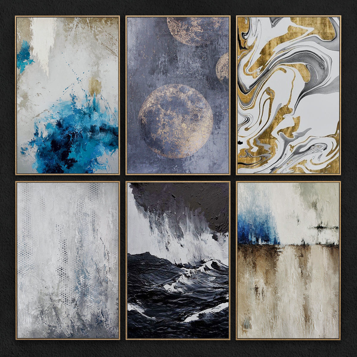 Frame Collection 10 pieces 3d model Low-poly 3D model_10