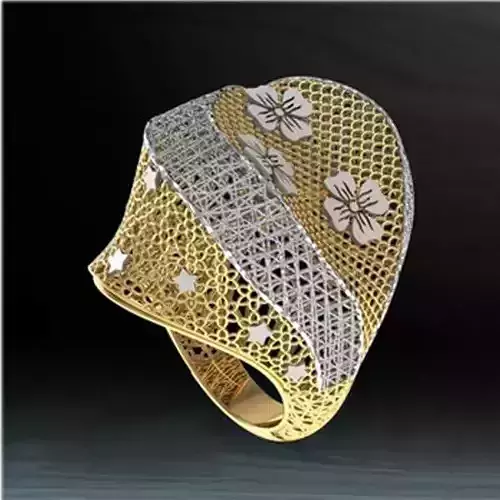 3D Gold Ring
