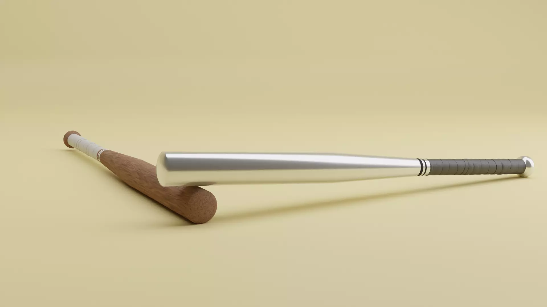 Baseball bats Free 3D model