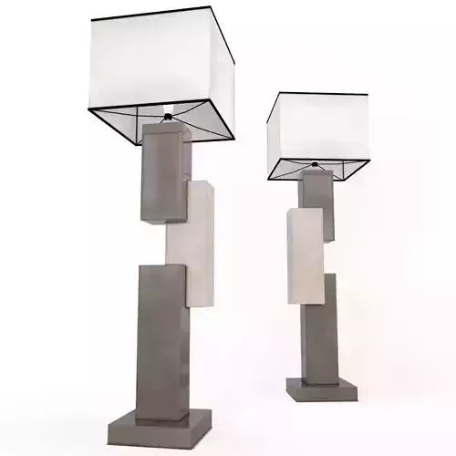 Floor lamp Lingots 3D model