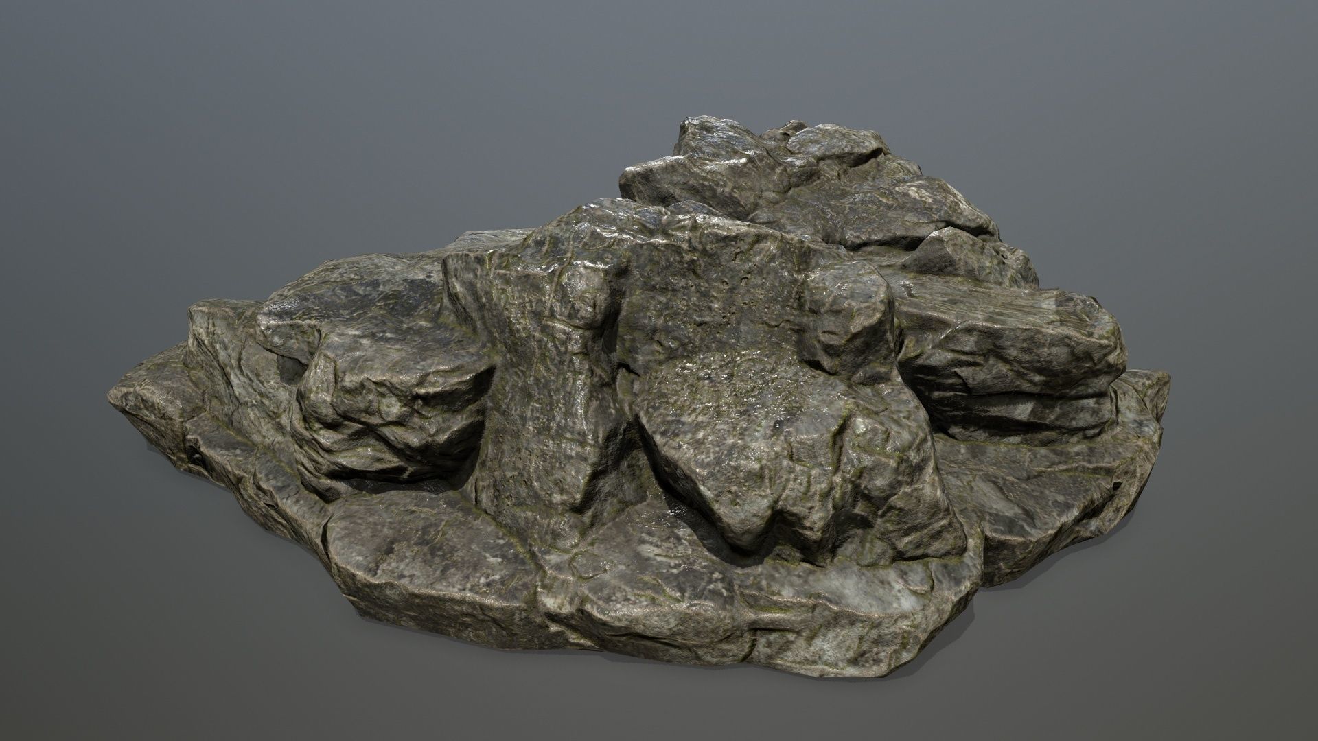 Rock 12 Low-poly 3D model_9