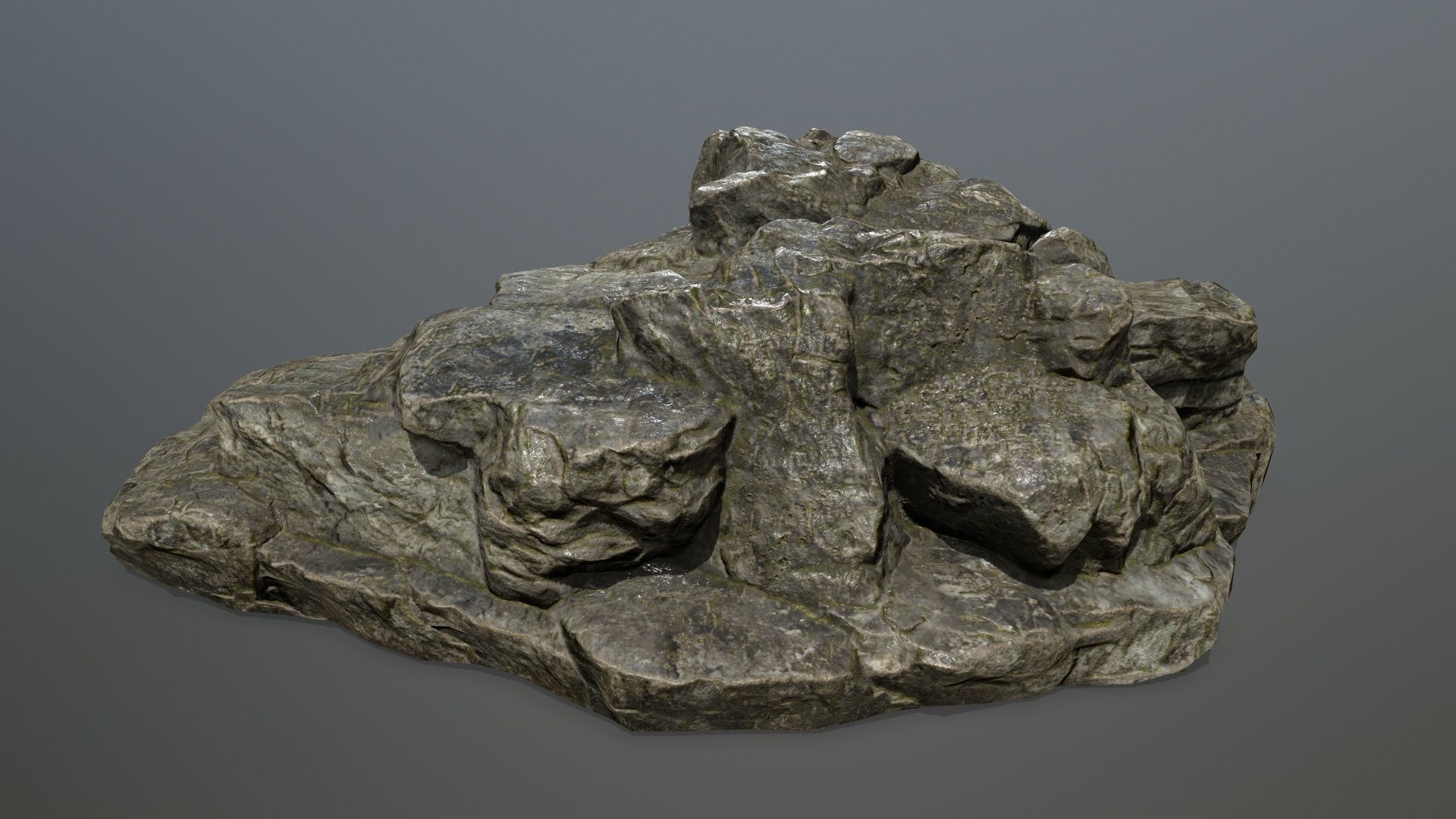 Rock 12 Low-poly 3D model_10
