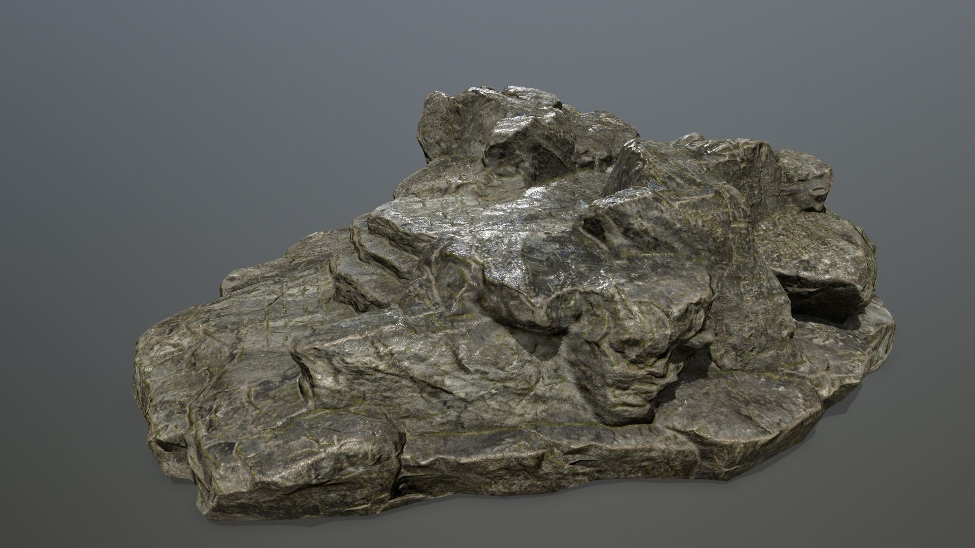 Rock 12 Low-poly 3D model_11