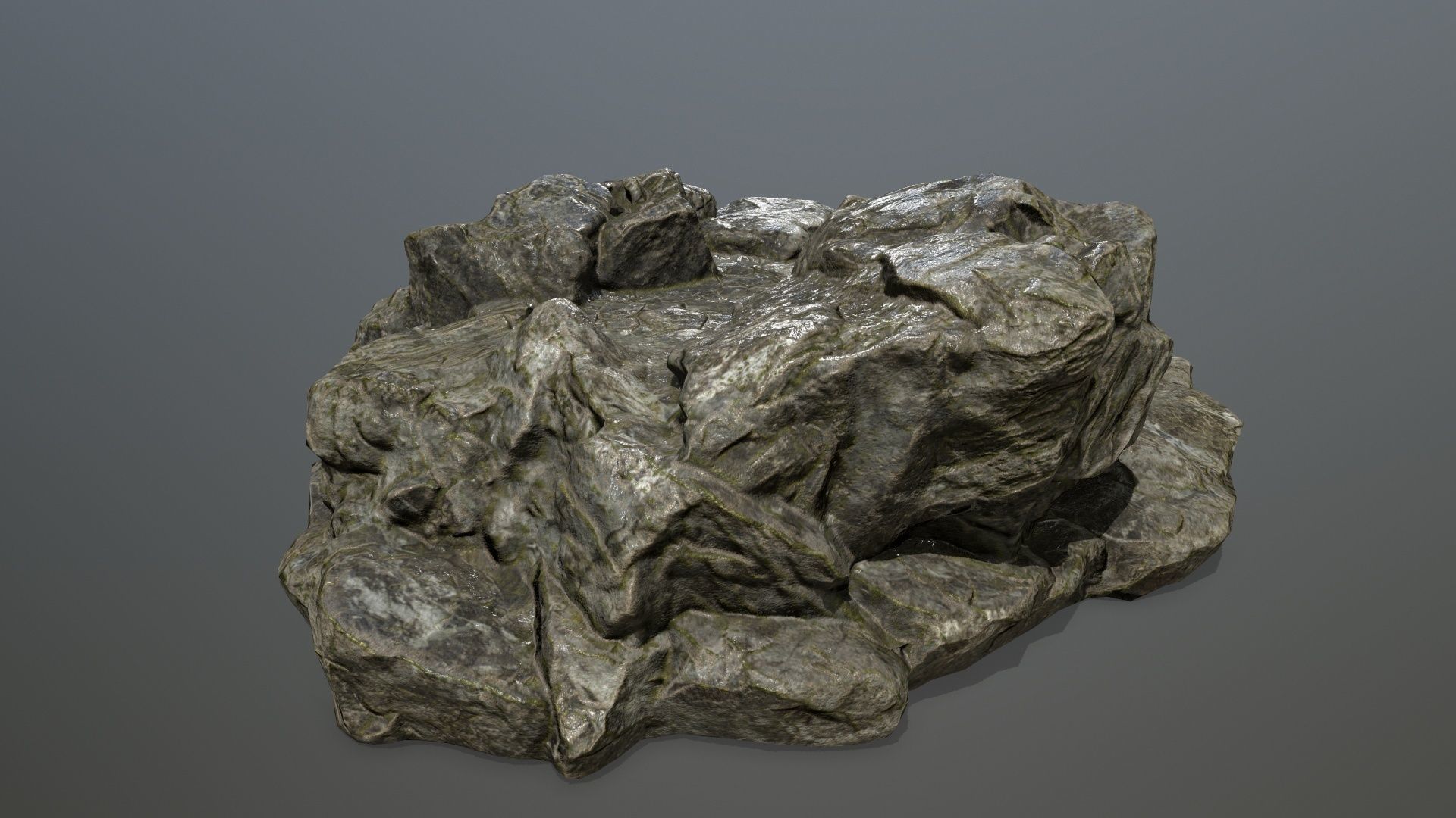 Rock 12 Low-poly 3D model_5
