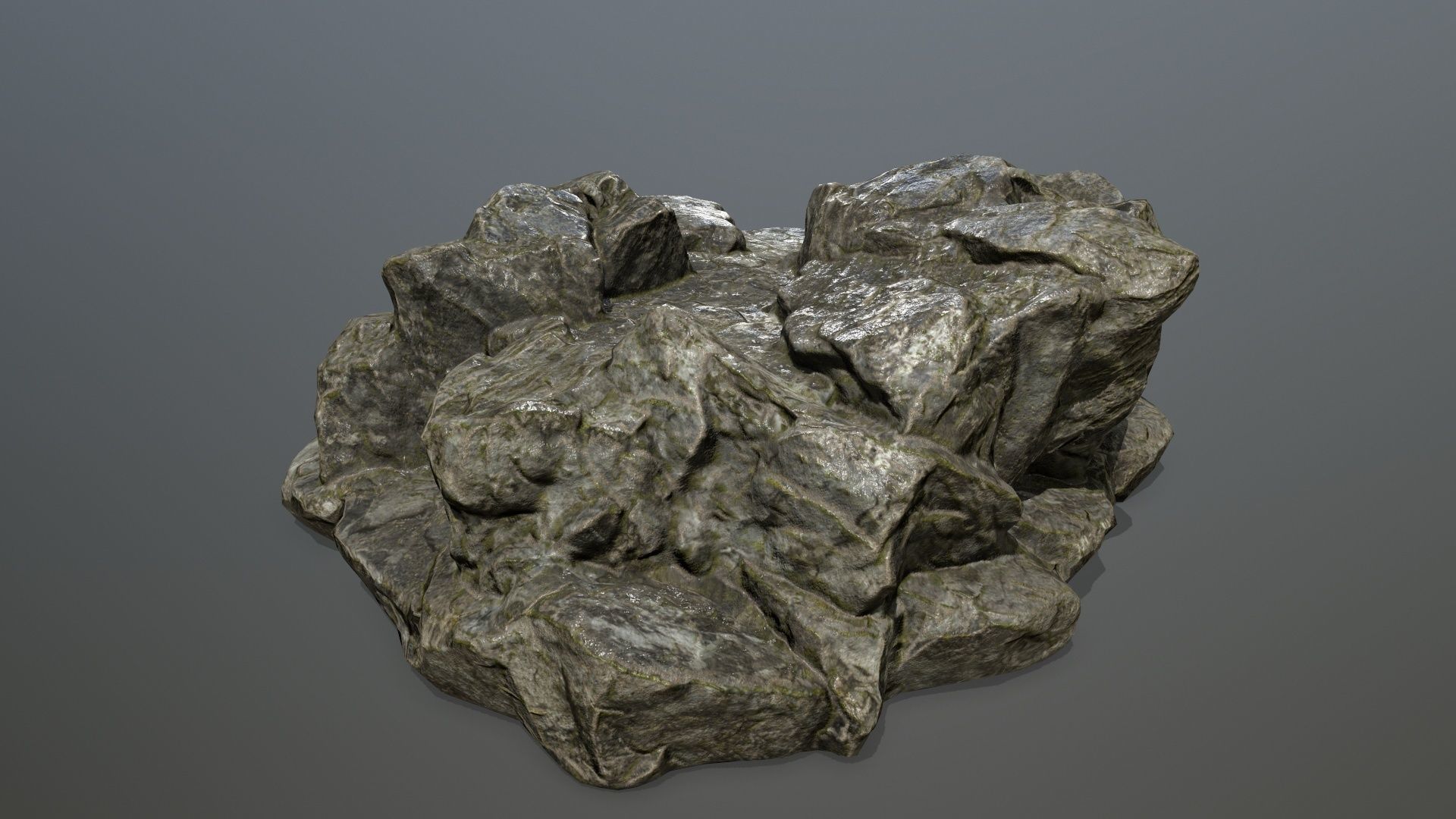Rock 12 Low-poly 3D model_6