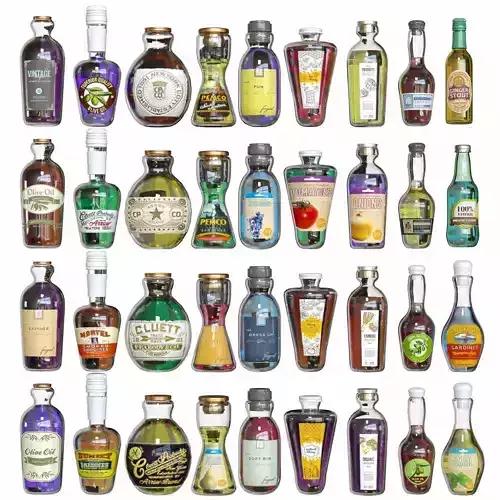 StoreBottleSet3 many bottles of olive oil