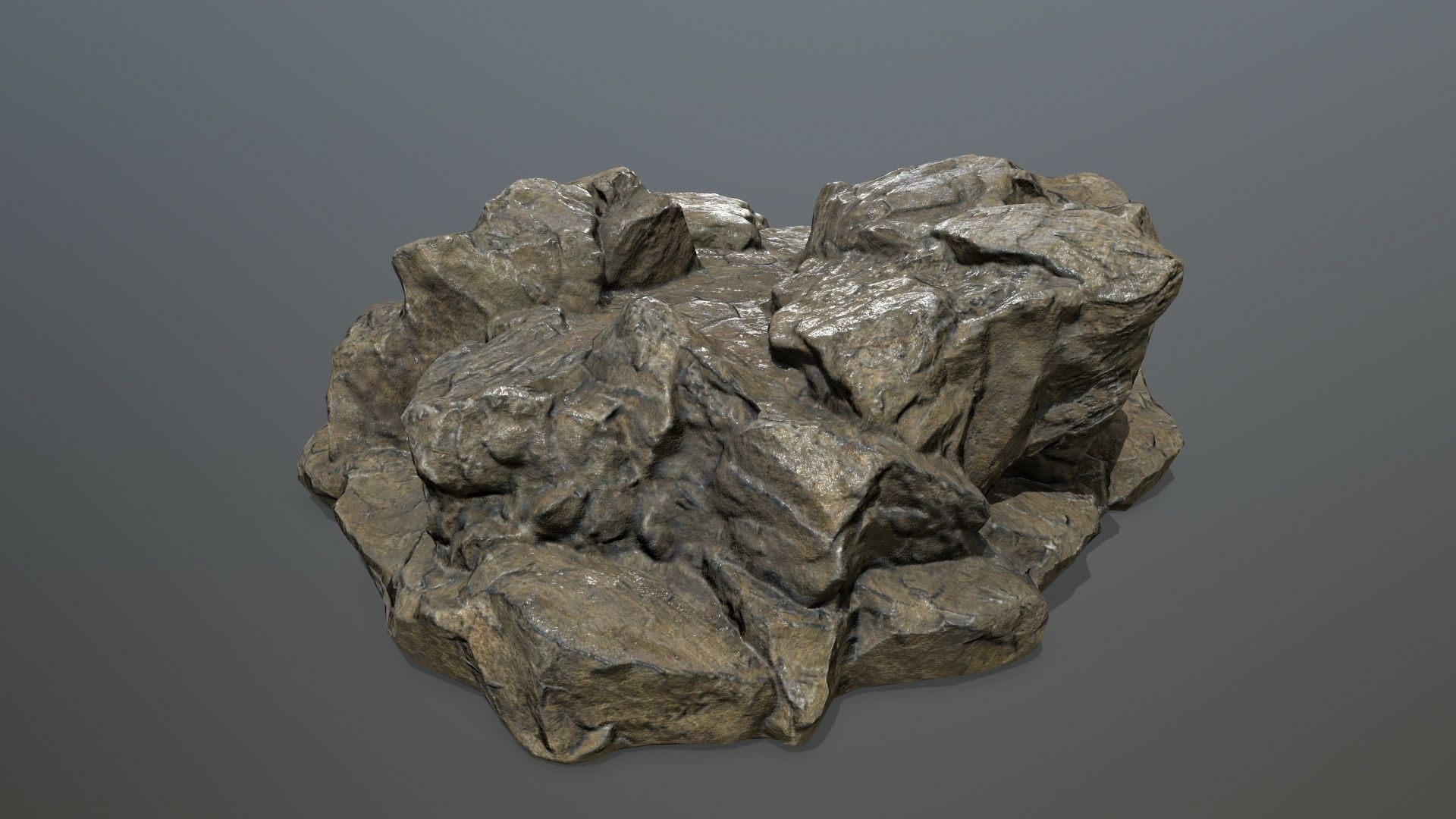 Rock 13 Low-poly 3D model_6