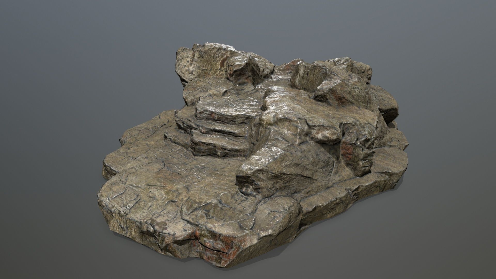 Rock 13 Low-poly 3D model_11
