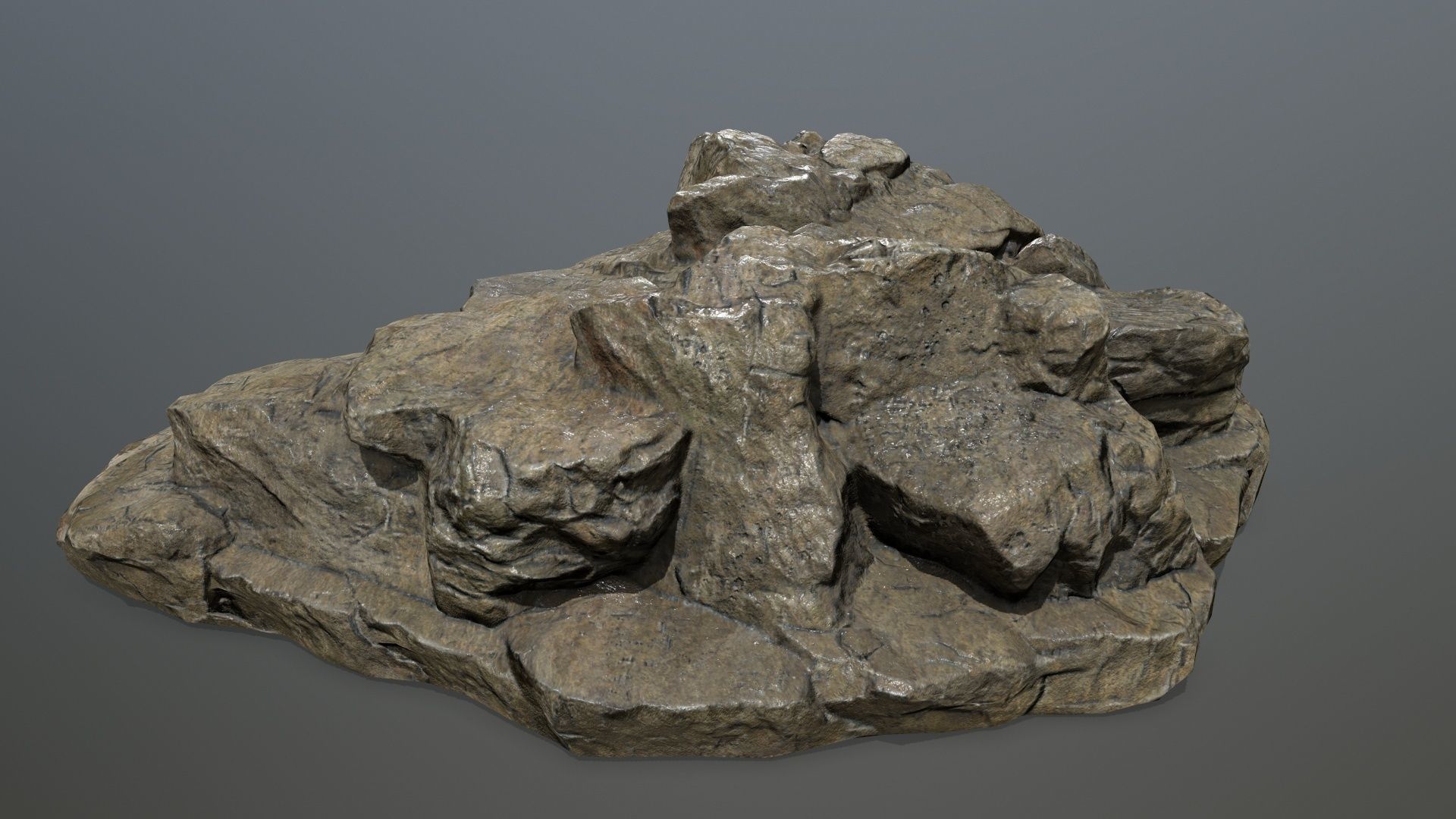 Rock 13 Low-poly 3D model_10