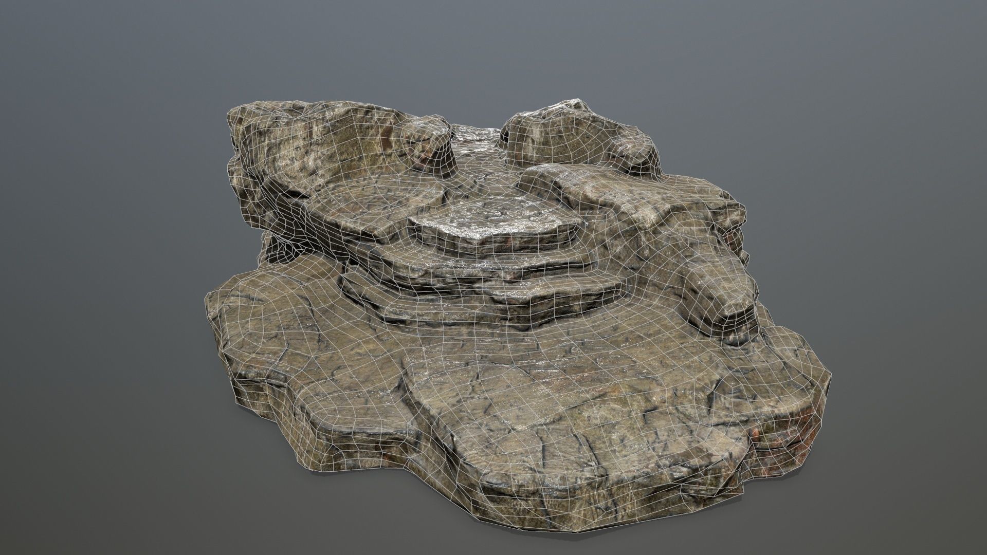 Rock 13 Low-poly 3D model_12