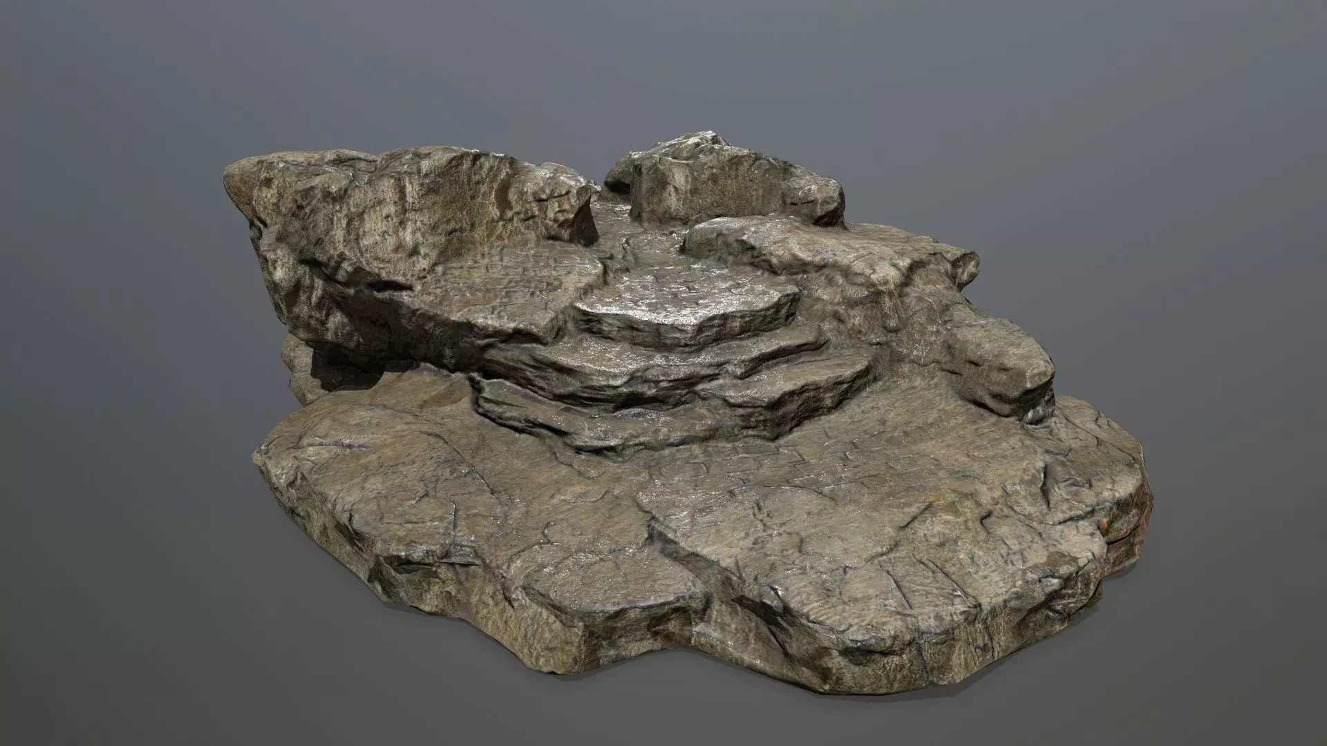 Rock 13 Low-poly 3D model_0