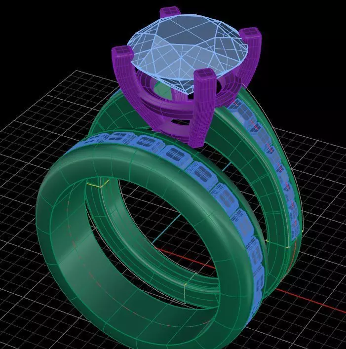 engagement ring Free 3D print model