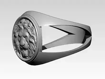 King Lion Head Face Ring  Jewel