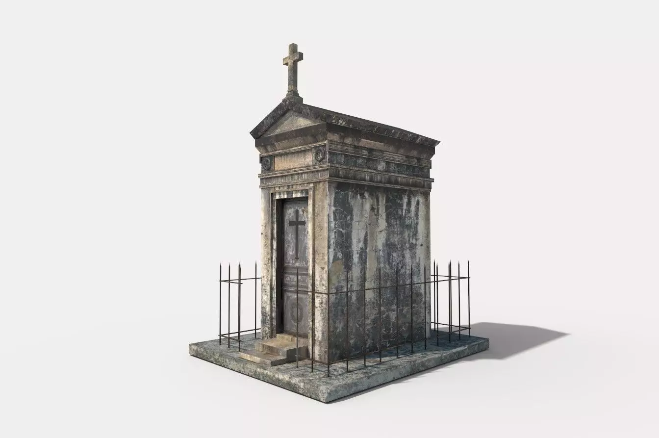 Old Mausoleum 3D model_7