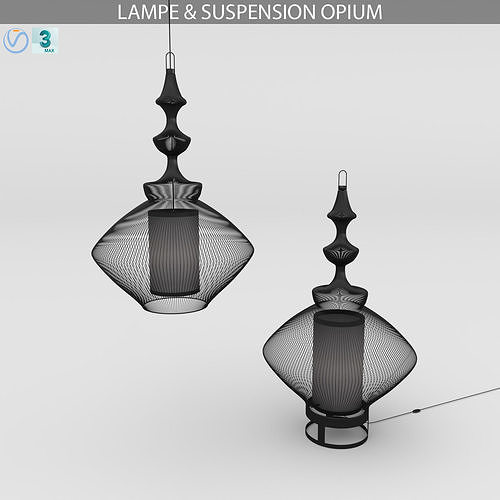 LAMPE and SUSPENSION OPIUM 3D model
