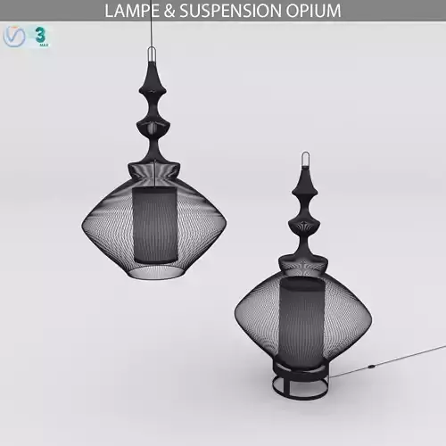 LAMPE and SUSPENSION OPIUM