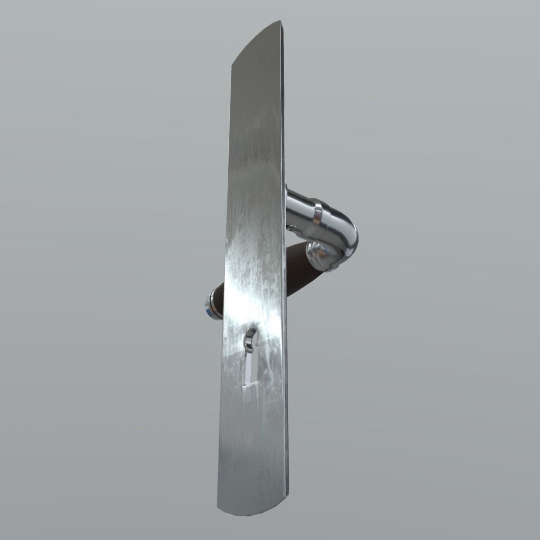 Door Handle 2 Low-poly 3D model_9